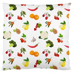 Fruits, Vegetables And Berries Large Cushion Case (one Side) by SychEva