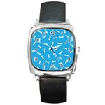 Dog Love Square Metal Watch Front