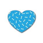 Dog Love Rubber Coaster (Heart) 