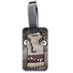 Sketchy Style Head Creepy Mask Drawing Luggage Tag (two Sides) by dflcprintsclothing