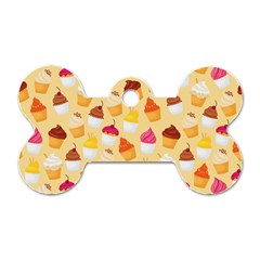 Cupcakes Love Dog Tag Bone (two Sides) by designsbymallika