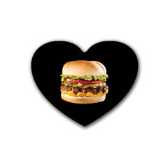Cheeseburger Heart Coaster (4 Pack)  by snackkingdom