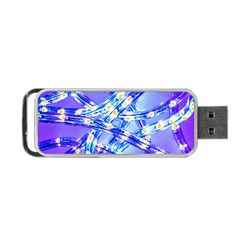 Pop Art Neuro Light Portable Usb Flash (one Side) by essentialimage365