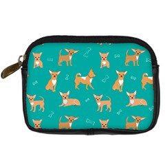Cute Chihuahua Dogs Digital Camera Leather Case by SychEva