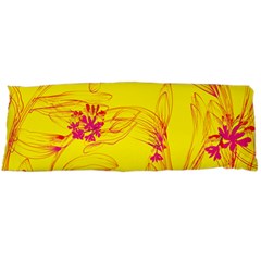 Floral Abstract Pattern Body Pillow Case (dakimakura) by designsbymallika