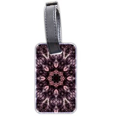 Rose Gold Mandala Luggage Tag (two Sides) by MRNStudios