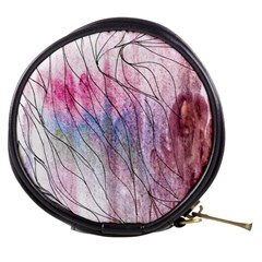 Flowing Petals Mini Makeup Bag by kaleidomarblingart