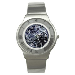 Circuits Stainless Steel Watch by MRNStudios