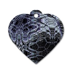 Circuits Dog Tag Heart (two Sides) by MRNStudios