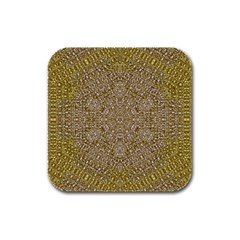 Pearls With A Beautiful Luster And A Star Of Pearls Rubber Square Coaster (4 Pack)  by pepitasart