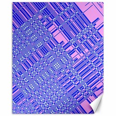 Root Humanity Barcode Purple Pink And Galuboi Canvas 16  X 20  by WetdryvacsLair