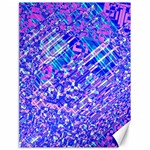Root Humanity Bar And Qr Code Combo in Purple and Blue Canvas 18  x 24 