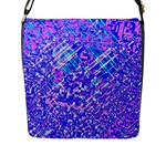 Root Humanity Bar And Qr Code Combo in Purple and Blue Flap Closure Messenger Bag (L)
