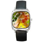 Fraction Space 3 Square Metal Watch