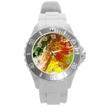 Fraction Space 3 Round Plastic Sport Watch (L)