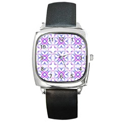 Pattern 6-21-5a Square Metal Watch by PatternFactory