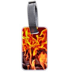 Fire-burn-charcoal-flame-heat-hot Luggage Tag (two Sides)