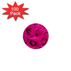Pink-flowers-roses-background 1  Mini Magnets (100 Pack) 