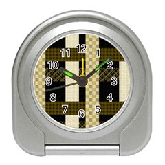 Art-stripes-pattern-design-lines Travel Alarm Clock by Sapixe