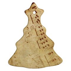 Music-melody-old-fashioned Christmas Tree Ornament (two Sides) by Sapixe