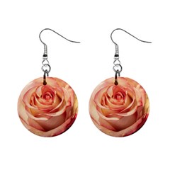 Roses-flowers-rose-bloom-petals Mini Button Earrings by Sapixe