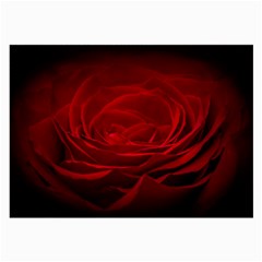 Rose-red-rose-red-flower-petals-waves-glow Large Glasses Cloth