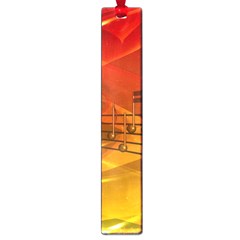 Music-notes-melody-note-sound Large Book Marks by Sapixe