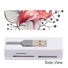 Watercolor Flamingo Memory Card Reader (stick) by webstylecreations