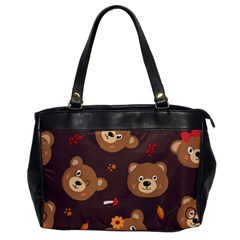 Bears-vector-free-seamless-pattern1 Oversize Office Handbag by webstylecreations