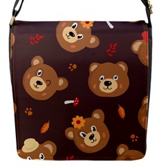 Bears-vector-free-seamless-pattern1 Flap Closure Messenger Bag (s) by webstylecreations