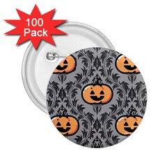 Pumpkin Pattern 2 25  Buttons (100 Pack)  by InPlainSightStyle