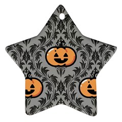 Pumpkin Pattern Ornament (star) by InPlainSightStyle