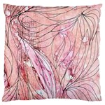 Flowing petals Large Flano Cushion Case (One Side)