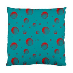 Red Drops Standard Cushion Case (one Side) by SychEva