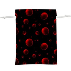 Red Drops On Black  Lightweight Drawstring Pouch (xl) by SychEva