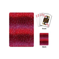 Red Sequins Playing Cards Single Design (mini) by SychEva