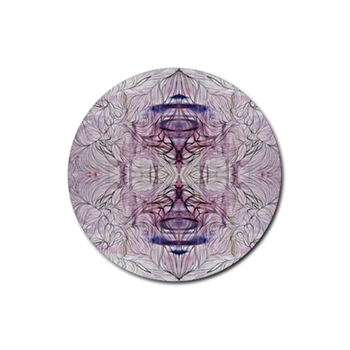 Amethyst repeats IV Rubber Round Coaster (4 pack) 