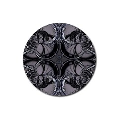 Lunar Phases Rubber Coaster (round)  by MRNStudios