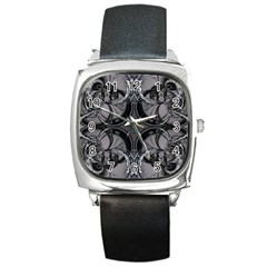 Lunar Phases Square Metal Watch by MRNStudios