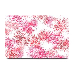 Red Splashes On A White Background Plate Mats by SychEva