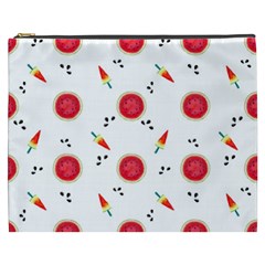 Slices Of Red And Juicy Watermelon Cosmetic Bag (xxxl) by SychEva