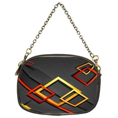 Modern Geometry Chain Purse (two Sides) by Sparkle