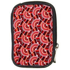 Digital Waves Compact Camera Leather Case by Sparkle