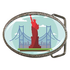 New-york-usa-liberty-landmark Belt Buckles by Sudhe