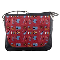 50s Red Messenger Bag by InPlainSightStyle