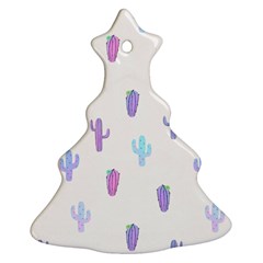 Purple And Blue Cacti Ornament (christmas Tree)  by SychEva