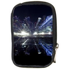 Cityscape-light-zoom-city-urban Compact Camera Leather Case by Sudhe