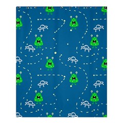 Funny Aliens With Spaceships Shower Curtain 60  X 72  (medium)  by SychEva