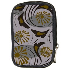 Folk Flowers Pattern Floral Surface Design Seamless Pattern Compact Camera Leather Case by Eskimos