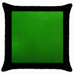 Metallic Mesh Screen 2-green Throw Pillow Case (black) by impacteesstreetweareight